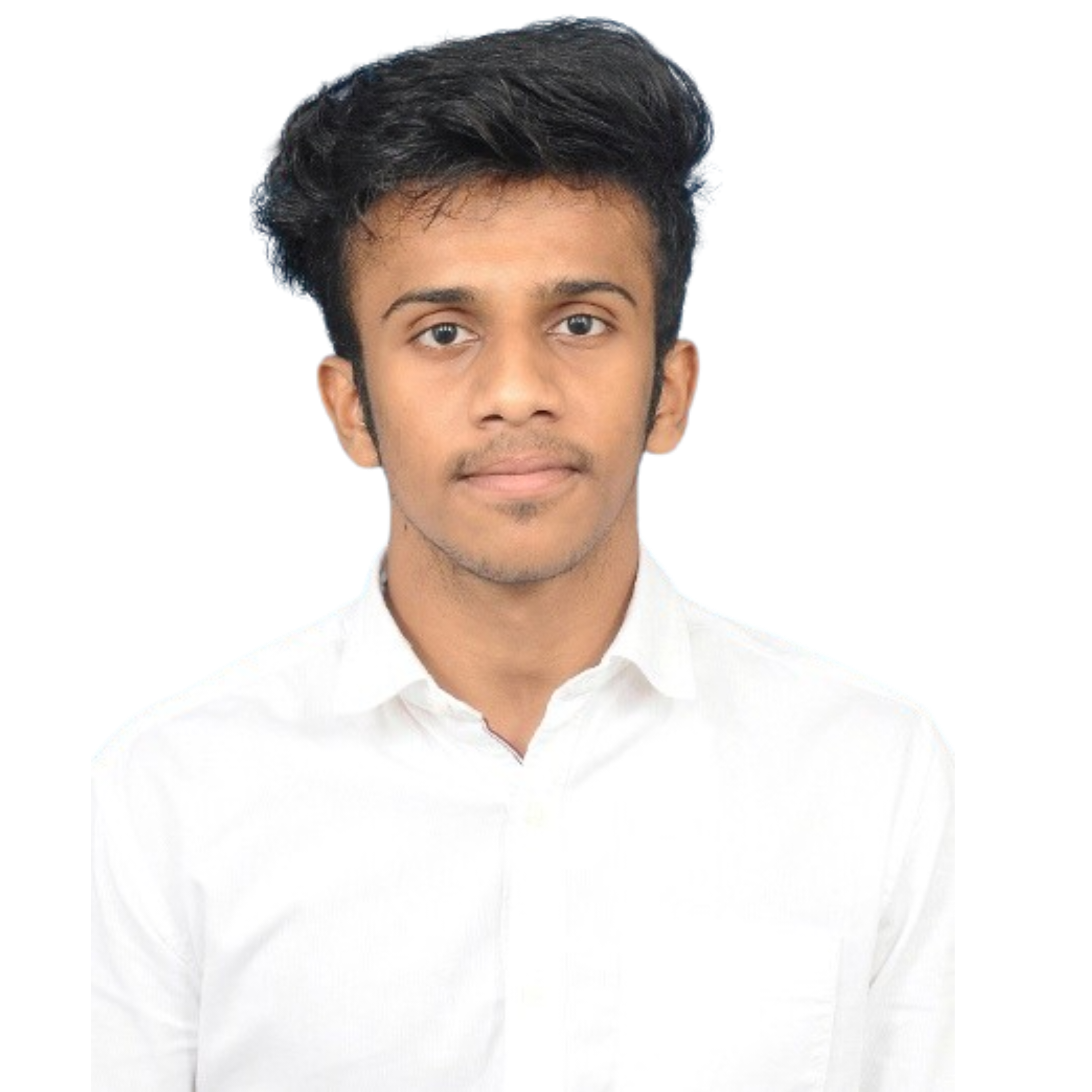 thanush passport size pic with white shirt